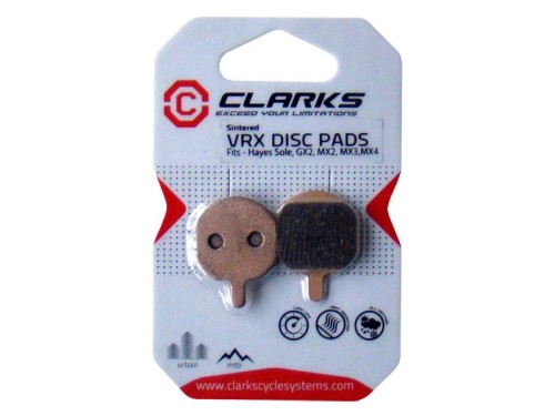 Przejdź do produktu Klocki hamulcowe CLARKS dla HAYES (Hayes GX-2, MX-2, MX-3, MX-4, Sole), Spiekane