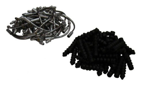 Przejdź do produktu Fajka do hamulca V-brake CLARK'S CX23 aluminiowa 90st.+ gumowe uszczelki opakowanie 100szt