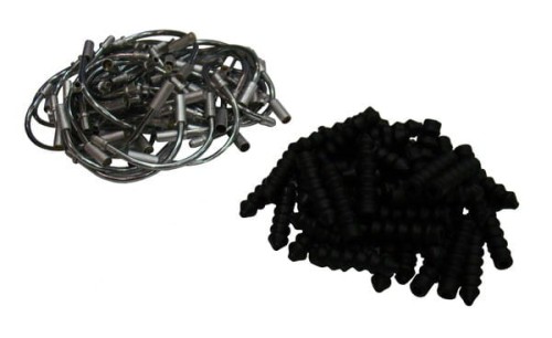 Przejdź do produktu Fajka do hamulca V-brake CLARK'S CX24 aluminiowa 135st.+ gumowe uszczelki opakowanie 50szt