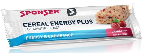 Przejdź do produktu Baton energetyczny SPONSER CEREAL ENERGY PLUS BAR żurawinowy (pudełko 15szt x 40g) .