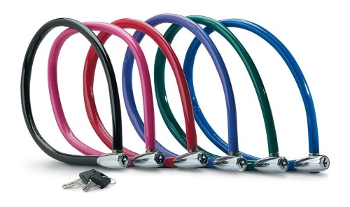 Przejdź do produktu Zapięcie rowerowe MASTERLOCK QUANTUM 8630-F 6mm 55cm KLUCZYK zestaw mix kolorów pudełko 6szt.