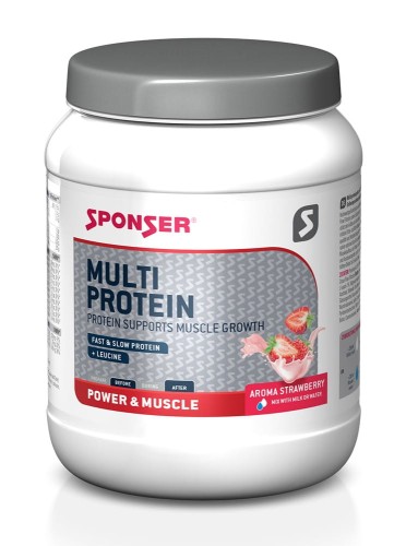 Przejdź do produktu Odżywka SPONSER MULTI PROTEIN CFF Truskawka puszka 425g .