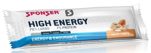 Przejdź do produktu Baton energetyczny SPONSER HIGH ENERGY BAR solone orzeszki ziemne pudełko (30szt x 45g) .