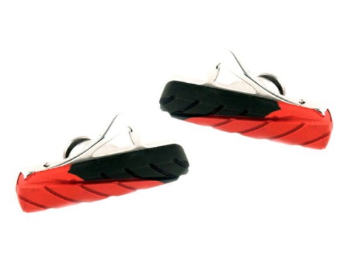 Przejdź do produktu Klocki hamulcowe CLARKS CP471 dla Shimano/Campagnolo, 52mm, Warunki Suche i Mokre, Szosa, Obudowa CNC, Czarno-czerwone (DWZ)