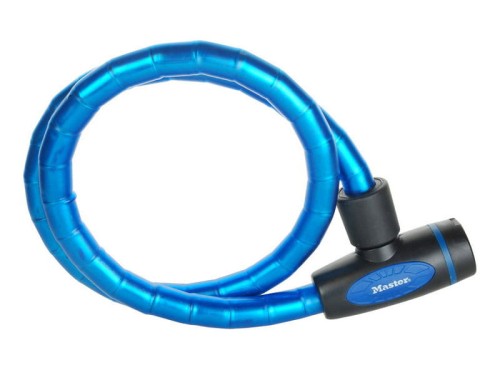 Przejdź do produktu Zapięcie rowerowe MASTERLOCK QUANTUM 8228 18mm 100cm KLUCZYK niebieskie