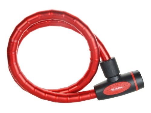 Przejdź do produktu Zapięcie rowerowe MASTERLOCK QUANTUM 8228 18mm 100cm KLUCZYK czerwone