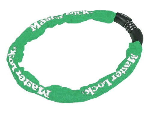 Przejdź do produktu Zapięcie rowerowe MASTERLOCK QUANTUM 8392 ŁAŃCUCH 8mm 40mm 90cm SZYFR zielone