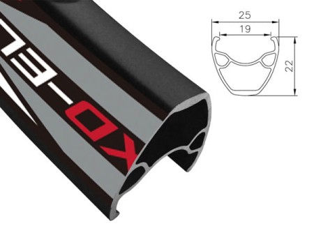 Obręcz mtb ALEXRIMS XD ELITE 27.5"x32otw. Tubeless Ready H.tarczowy kapslowana czarna