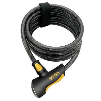 Przejdź do produktu Zapięcie rowerowe ONGUARD Doberman 8029 Linka - 10mm 185cm - 5 x Klucze z kodem