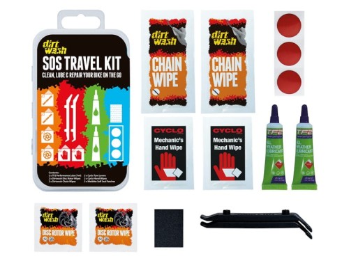 Przejdź do produktu Zestaw czyszcząco-naprawczy WELDTITE Dirtwash Sos Travel Kit (3x Łatka samouszczelniająca + 2x Łyżka + Papier ścieny + 2x Olejek do łańcucha + 2x Chusteczki do łańcucha + 2x Chusteczki do tarcz + 2x Chusteczki do rąk)