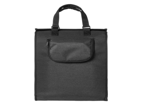 Sakwa miejska pojedyncza BASIL MIRA 17L, mocowanie na haki Hook-On System, wodoodporny poliester, czarna