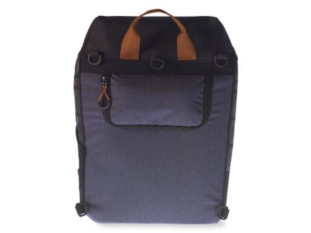 Sakwa turystyczna pojedyncza / plecak  BASIL MILES DAYPACK 17L, mocowanie na haki Hook-On System, wodoodporny poliester, granatowa