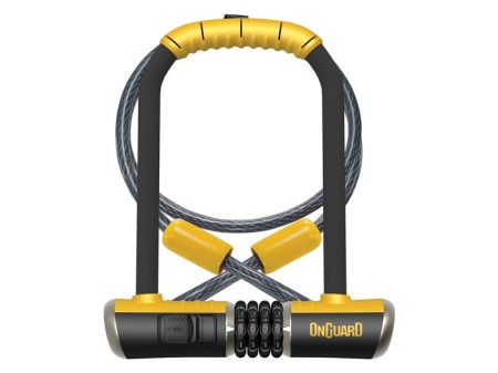 Zapięcie rowerowe ONGUARD Combo DT 8012C U-LOCK - 13mm 115mm 230mm - SZYFR+ linka 10mm 120cm