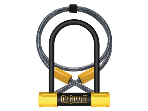Przejdź do produktu Zapięcie rowerowe ONGUARD Bulldog Mini DT 8015 U-LOCK - 13mm 90mm 140mm - 5 x Klucze z kodem + linka 10mm 120cm