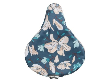 Pokrowiec na siodło BASIL MAGNOLIA SADDLE COVER wododporny, teal blue