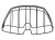 Osłona do kosza dla zwierząt BASIL BUDDY SPACE FRAME, mocowanie na paski, czarna