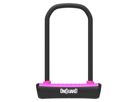 Zapięcie rowerowe ONGUARD NEON 8152PN U-LOCK - 115mm 292mm - uchwyt + 2 x Klucze różowe