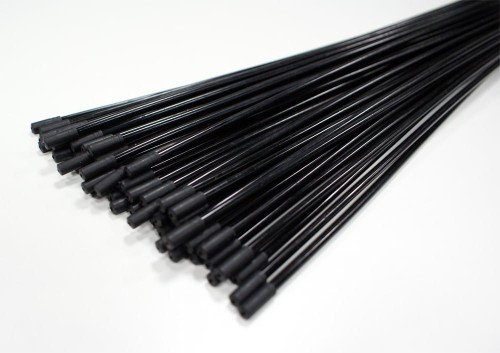 Przejdź do produktu Pancerz przerzutki CLARK'S SP4 z teflonem 4mm x 600mm + 2 końcówki CX20 czarny opakowanie 50 szt.