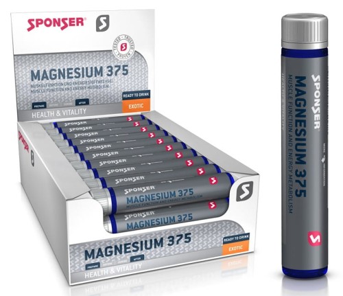 Przejdź do produktu Magnez SPONSER MAGNESIUM 375 Exotic w ampułkach (pudełko 30 ampułek x 25g) .
