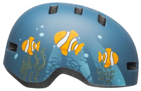 Kask dziecięcy BELL LIL RIPPER clown fish matte gray blue roz. XS (45–52 cm)