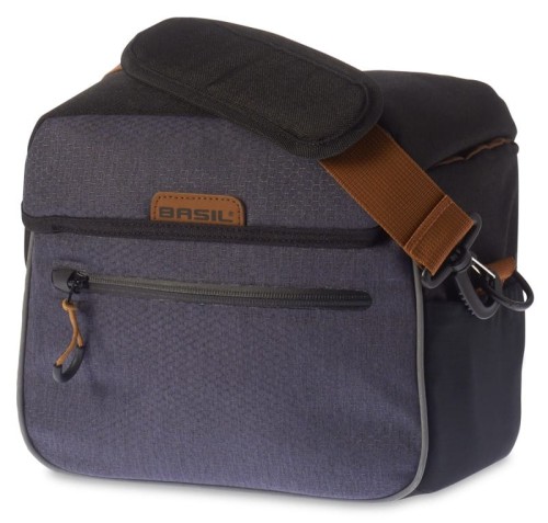 Przejdź do produktu Torba na kierownicę BASIL MILES HANDLEBAR BAG KF 6L wodoodporna, granatowa + Płytka mocująca do kosza BASIL KLICKFIX ADAPTER system do mocowania na kierownicę odpinany (bez wspornika) (DWZ)