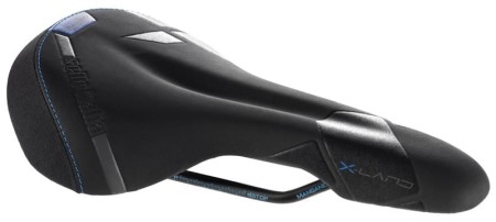Siodło SELLE ITALIA X-LAND E-BIKE TM L (id match - L1) Manganese Tube 7, fibra-tek - Mokka, 280g czarno-niebieski (WYPRZEDAŻ 50%)