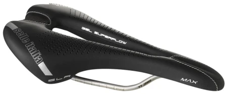 Siodło SELLE ITALIA MAX SLR TI316 GEL, Superflow L (id match L3) TI 316 Rail, Fibra-Tek, Light Gel, 280g