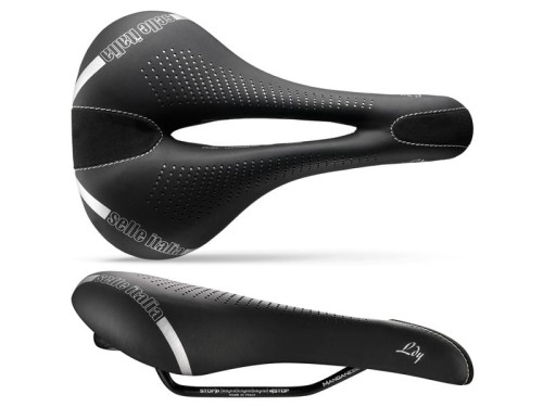 Przejdź do produktu Siodło SELLE ITALIA LADY GEL TM FLOW L (id match L2), Manganese Rail, Fibra-Tek, Light Gel, 310g