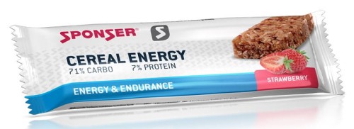 Przejdź do produktu Baton energetyczny SPONSER CEREAL ENERGY BAR truskawkowy (pudełko 20szt x 40g) .