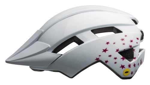 Przejdź do produktu Kask juniorski BELL SIDETRACK II INTEGRATED MIPS white stars roz. Uniwersalny (50–57 cm)
