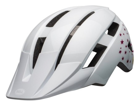 Kask juniorski BELL SIDETRACK II INTEGRATED MIPS white stars roz. Uniwersalny (50–57 cm)