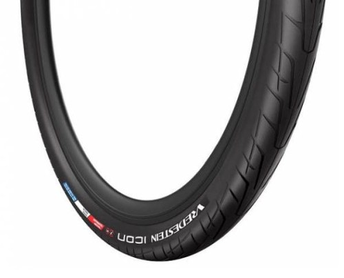 Przejdź do produktu Opona e-bike VREDESTEIN Icon, 28x2.00 (50-622), Drut, TPI55, Wkładka antyprzebiciowa, Czarna + Refleks