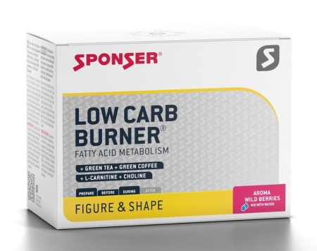 Napój SPONSER LOW CARB BURNER owoce leśne (pudełko 20 saszetek x 6g) .