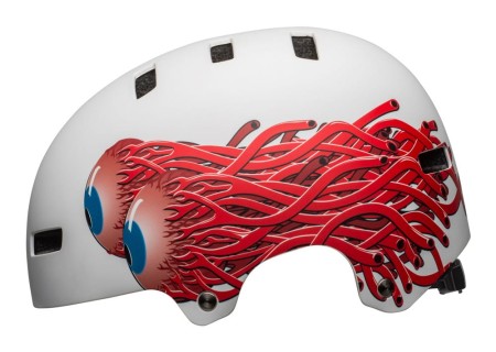 Kask juniorski BELL SPAN matte white eyes roz. XS (49–53 cm)