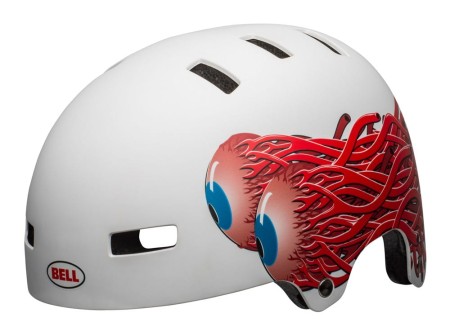 Kask juniorski BELL SPAN matte white eyes roz. XS (49–53 cm)