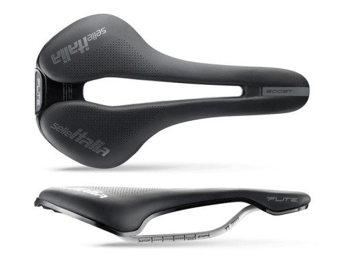 Przejdź do produktu Siodło SELLE ITALIA FLITE BOOST TI316 SUPERFLOW S (id match S3), TI 316 Rail, Fibra-Tek, 194g