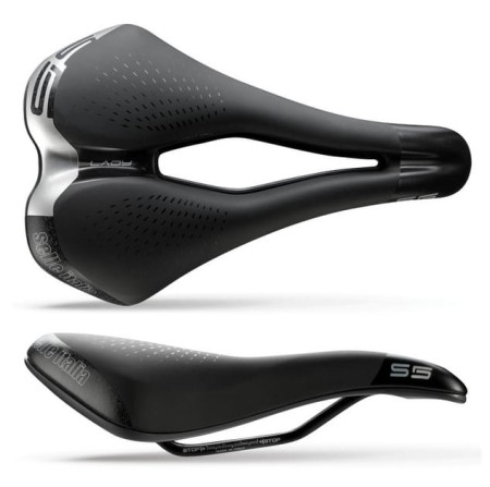 Siodło SELLE ITALIA SPORTOURING S 5 LADY SUPERFLOW L (id match L3), Fec Alloy Rail, Soft-Tek, Light Gel, 325g