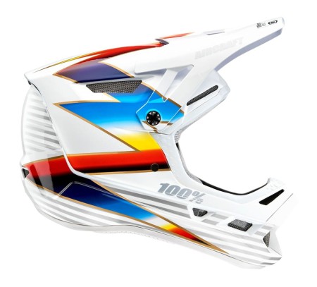 Kask full face 100% AIRCRAFT COMPOSITE Helmet Knox White roz. L (59-60 cm)