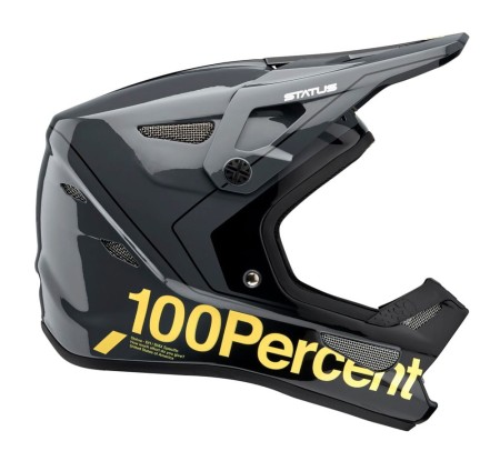 Kask full face juniorski 100% STATUS DH/BMX Helmet Carby Charcoal roz. S (47-48 cm)