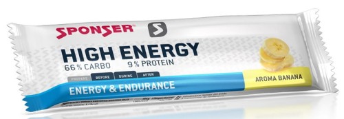 Przejdź do produktu Baton energetyczny SPONSER HIGH ENERGY BAR bananowy (pudełko 30szt x 45g) .