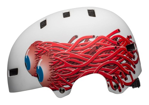 Przejdź do produktu Kask bmx BELL LOCAL matte white eyes roz. L (59–61.5 cm)