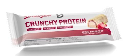 Przejdź do produktu Baton proteinowy SPONSER CRUNCHY PROTEIN BAR malinowy (pudełko 12szt x 50g) .