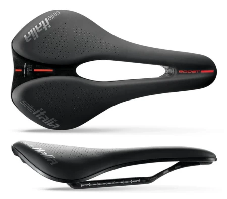 Siodło SELLE ITALIA NOVUS BOOST EVO KIT CARBONIO, Superflow L (id match L3), Carbon Rail, Fibra-Tek, 165g