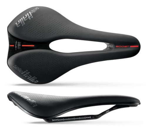 Przejdź do produktu Siodło SELLE ITALIA NOVUS BOOST EVO KIT CARBONIO, Superflow L (id match L3), Carbon Rail, Fibra-Tek, 165g