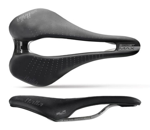 Przejdź do produktu Siodło SELLE ITALIA MAX SLR BOOST TI316 GEL SUPERFLOW L (id match L3), TI 316 Rail, Fibra-Tek, Light Gel, 218g