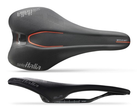 Siodło SELLE ITALIA SLR BOOST KIT CARBONIO L (id match L1), CarbonRail +10mm, Fibra Tek, 143g