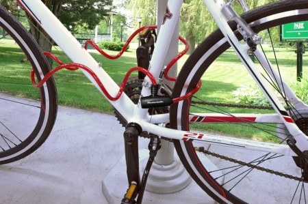 Zapięcie rowerowe MASTERLOCK QUANTUM 8127 8mm 180cm KLUCZYK 3szt. zestaw rodzinny