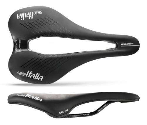 Przejdź do produktu Siodło SELLE ITALIA SLR BOOST LADY TM, Superflow L (id match L3), Manganese Rail, Light Gel, 207g
