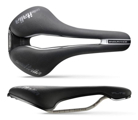 Siodło SELLE ITALIA FLITE BOOST ENDURANCE TI316 SUPERFLOW L (id match L3), TI 316 Rail, Fibra-Tek, 232g