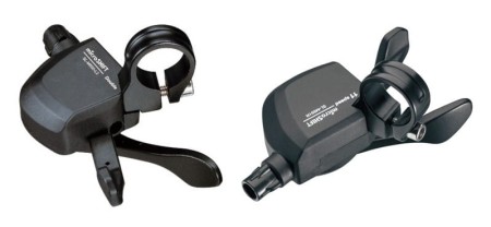 Manetki MICROSHIFT XLE, Para, 11.rzędowe(2x11), Kompatybilne z Shimano, Xpress Trigger, Bez Wskaźnika Przełożeń